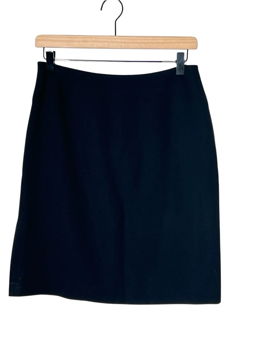 Ann Taylor black straight pencil skirt size 6 petite 6P B101